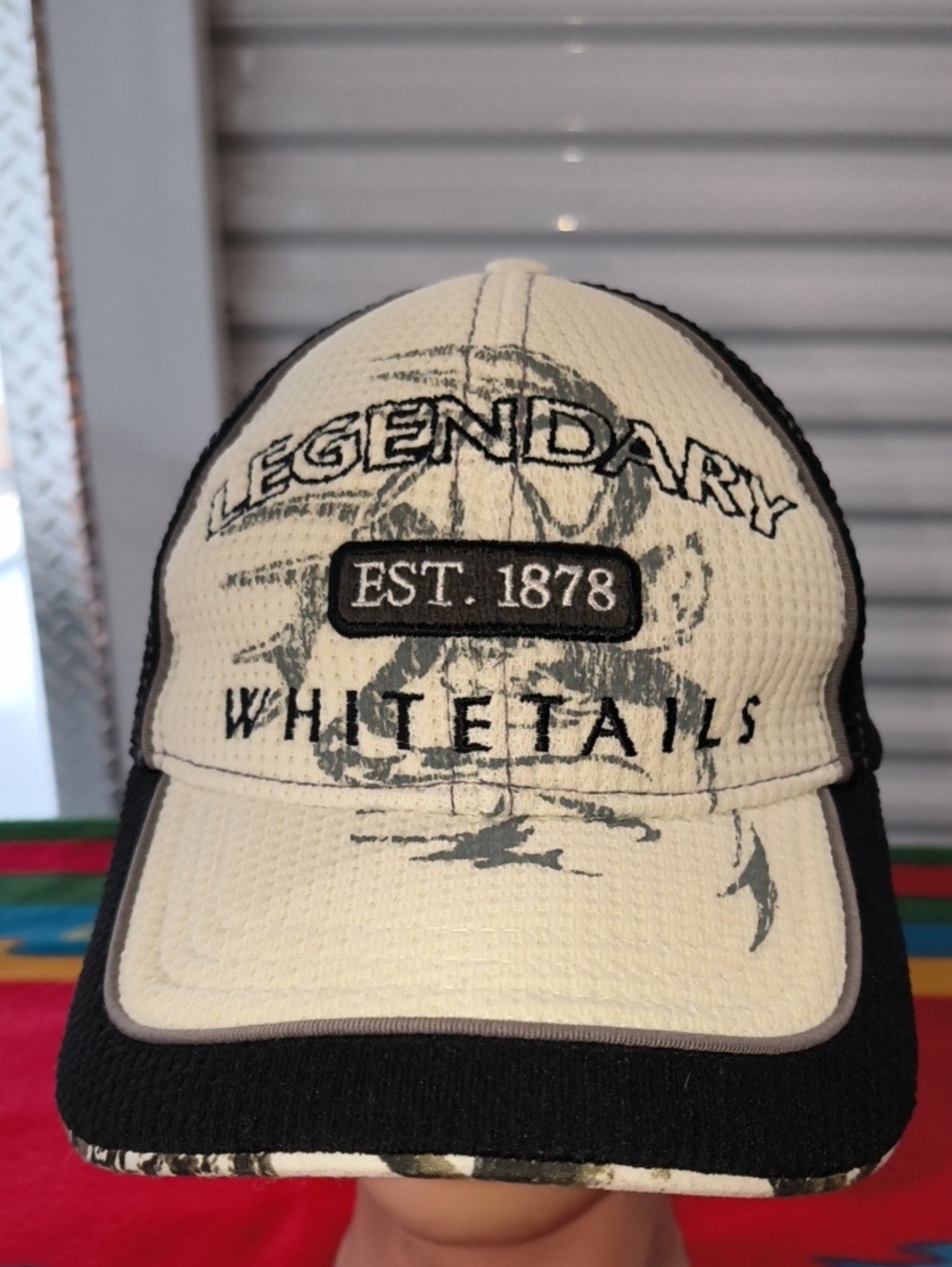 Legendary Whitetails Camp Embroidered Logo  A-flex Fitted Hat Cap OSFA